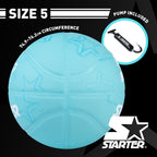 STARTER Rubber Basketball – Outdoor Grip with Pump, Size 7