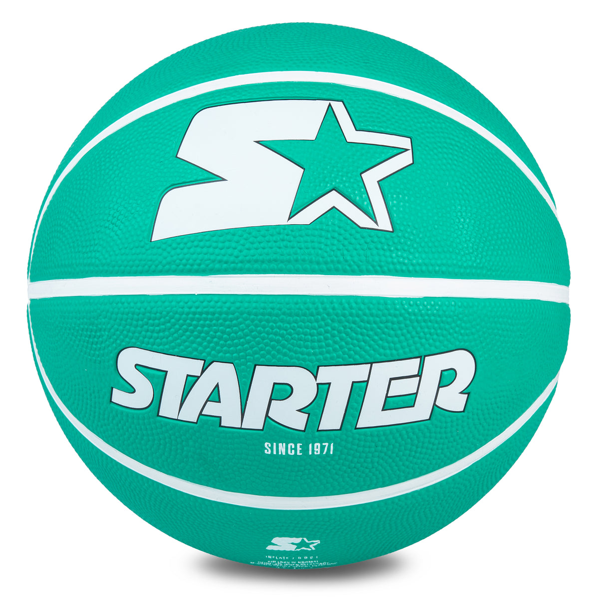 STARTER Rubber Basketball – Outdoor Grip with Pump, Size 7