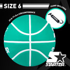 STARTER Rubber Basketball – Outdoor Grip with Pump, Size 7