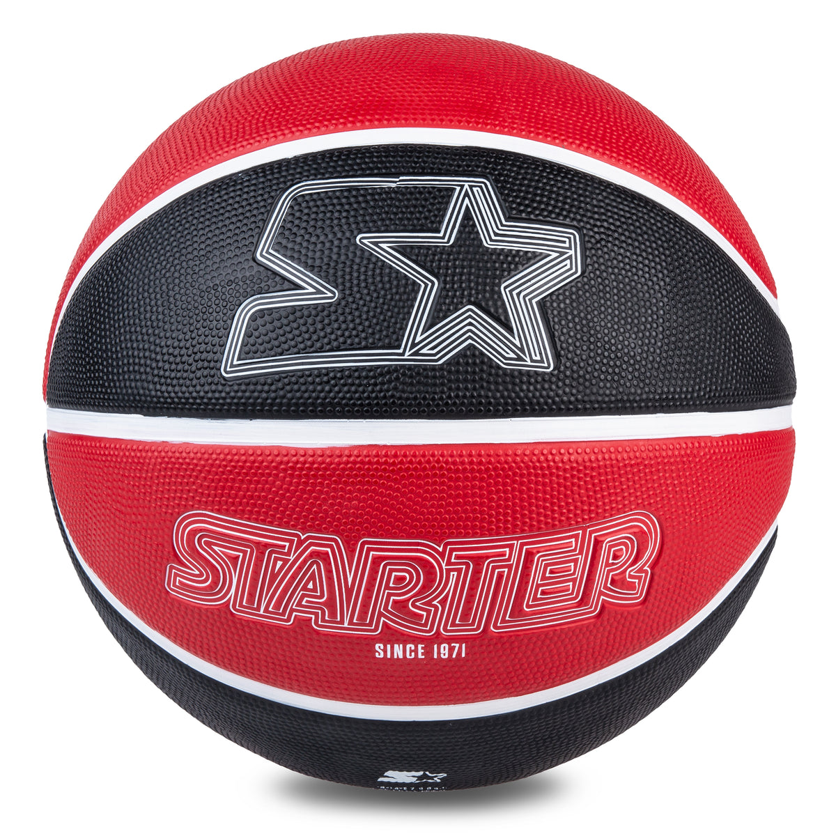 STARTER Rubber Basketball – Outdoor Grip with Pump, Size 7