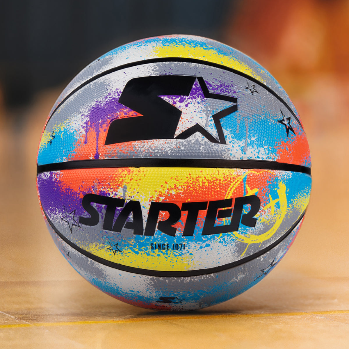 STARTER Street Basketballs – Sponge Rubber with Pump, Size 7