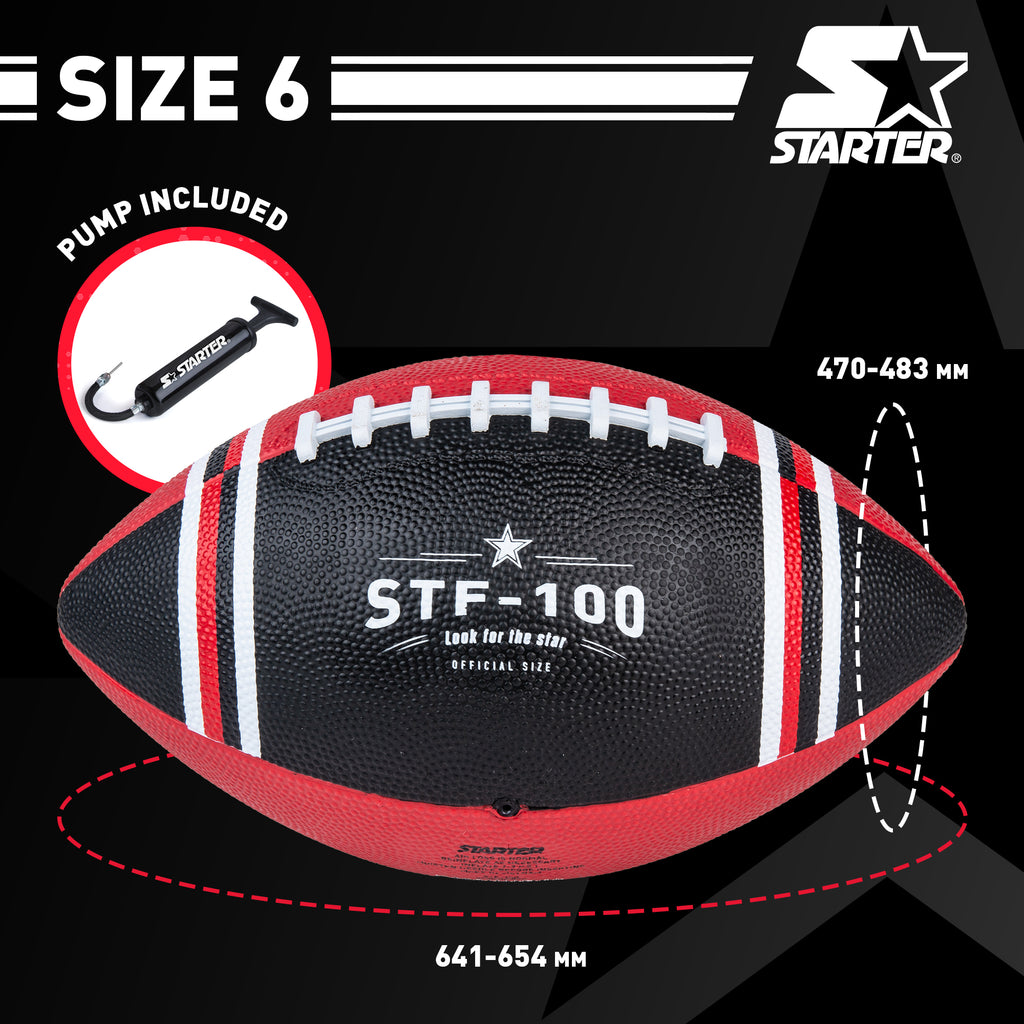 STARTER Junior Football – Rubber Grip with Pump, Size 6