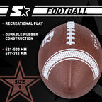 STARTER Size 9 Football – Rubber Grip with Pump
