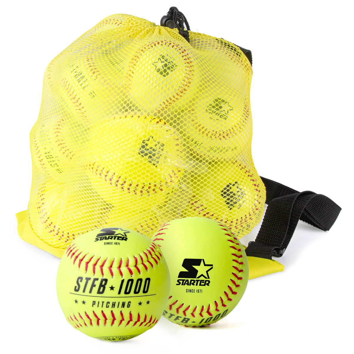 Starter Size 11 Hand Stitched PVC Softballs, 12-Pack