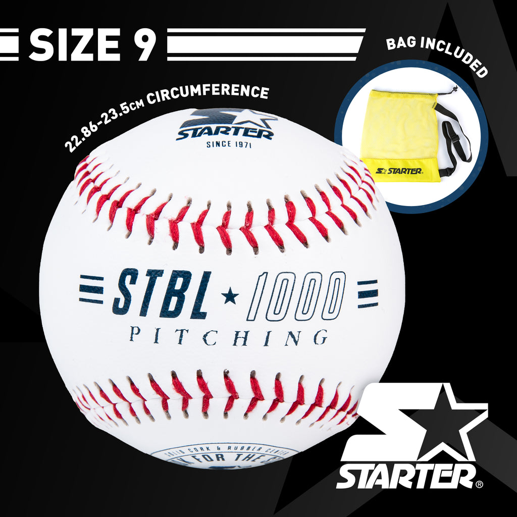 Starter Size 9 PVC Hand Stitched Baseballs, 12-Pack